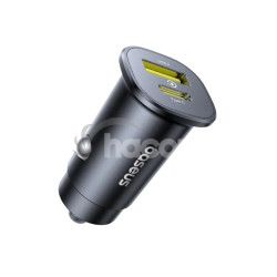 Baseus GoTrip Nab�ja�ka do Auta USB-C/USB-A 30W Cosmic Black 6932172687236