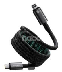 Baseus Magnetick nabjac kbel Tungsten USB-C/Lightning 1m 20W ierny 6932172662356