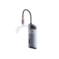 Baseus Metal Gleam Series 7v1 USB-C HUB Dokovacia Stanica Space Grey  6932172682750