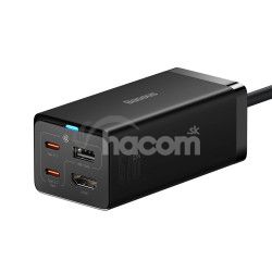Baseus Nabjaka do siete GaN5 Pro 2x USB-C/USB-A/HDMI 67W kbel 1.5m/USB-C kbel 1m ierna 6932172613006
