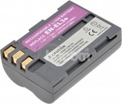 Batria T6 power Nikon EN-EL3e, EN-EL3, EN-EL3a, 1700mAh, siv DCNI0009