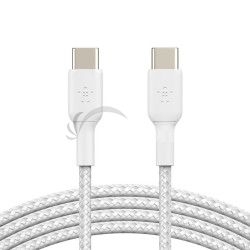 BELKIN BOOSTCHARGE USB-C k�bel opletan� 2m biely CAB004bt2MWH