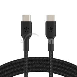 BELKIN kabel oplietan USB-C - USB-C, 1m, ierny CAB004bt1MBK