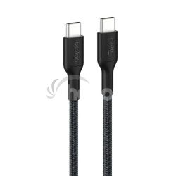 BELKIN k�bel USB-C 240W opletan� 1m �ierny CAB025hq1MBK