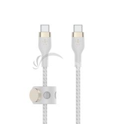 Belkin kbel USB-C s konektorom USC-C,2M biely pleten CAB011bt2MWH