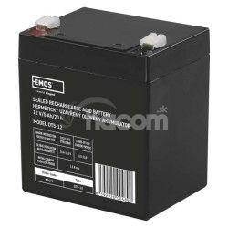 Bezdrbov oloven akumultor 12 V/5Ah, faston 6,3 mm B9679