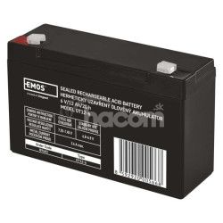 Bezdrbov oloven akumultor 6 V/12 Ah, faston 4,7 mm B9682