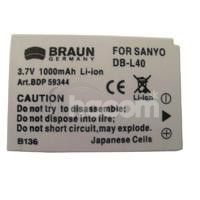 Braun akumulátor SANYO DB-L40, 1200mAh 59344