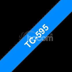 Brother TC-595 - biela tla na modrom podklade, rka 9mm TC595