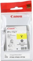 CANON INK PFI-102 YELLOW iPF-500, 600, 700 CF0898B001