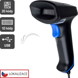 CCD 2D taka Virtuos HT-851A, USB (klvesnica/RS-232 emulcia), bez stojaneka, ierna EHE0019