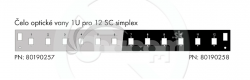 elo optick vane 1U pre 12 SC simplex BK FP2-1U-12SCS-B