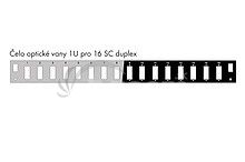 �elo optick� vane 1U pre 16 SC duplex BK s mont�nymi otvormi v2 FP2-1U-16SCD-B FP2-1U-16SCD-B