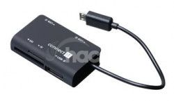 Čítačka kariet + USB hub pre Samsung, micro USB CI-198