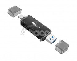Čítačka kariet C-tech UCR-02-AL, USB 3.0 TYPE A/ TYPE C, SD/micro SD UCR-02-AL