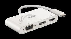 D-Link 3-in-1 USB-C to HDMI / VGA / DisplayPort Adapter DUB-V310