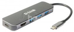 D-Link 5-in-1 USB-C Hub with HDMI/Power Delivery DUB-2333