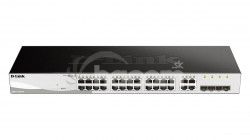 D-Link DGS-1210-24 Smart switch, 24x GbE, 4x RJ45/SFP, fanless DGS-1210-24/E