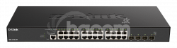 D-Link DXS-1210-28T 24 x 10G Base-T ports + 4 x 10G / 25G SFP28 ports Smart Managed Switch DXS-1210-28T