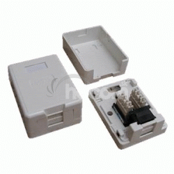 DATACOM Jednozsuvka CAT5E UTP na omietku (protiprachov) 2333 krt