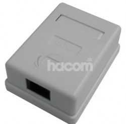 DATACOM Jednozsuvka nad omietku-1xRJ45, Cat5e UTP 2311