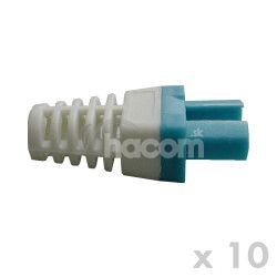 DATACOM Man�etka pre konektor RJ 45 modr�/biela 10 ks 4302