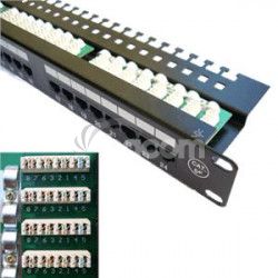 DATACOM Patch panel 24x RJ-45, Cat5e UTP, 19 