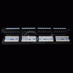 DATACOM Patch panel 24x RJ-45, Cat5e UTP, 1U, 19 "Dual 3001