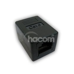 DATACOM Spojka UTP CAT6 2xRJ45 (8p8c) prama ierna 4224