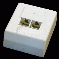 DATACOM STP dvojzsuvka Cat5e nad omietku 45 st. 2100