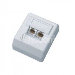DATACOM UTP dvojzsuvka nad omietku 45 st.- Cat5e 2000