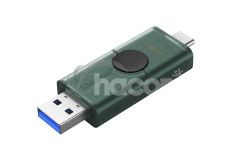 DataTraveler Duo G2/256GB/USB 3.2/USB-A + USB-C/Zelen DTDEG2/256GB