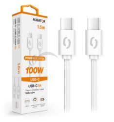 Dtov kbel ALIGATOR POWER 100W, USB-C/USB-C 5A, 1,5m biely DATKP47