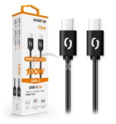 Dtov kbel ALIGATOR POWER 100W, USB-C/USB-C 5A, 1,5m ierny DATKP46