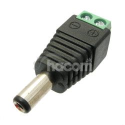 DCSV21 DC napjac konektor 2.1mm so svorkovnicou - male DCSV21