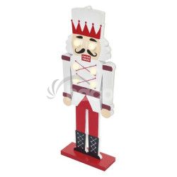 Dreven luskik, 29 cm, 1 CR2032, vntorn, tepl biela DCWW38