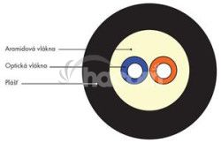 DROP 2vl 500m SM09/125 G.657A2 Corning LSZH 70291025