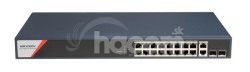 DS-3E1520HP-SI-16P2T2F 16x1Gb PoE, 2x1Gb RJ45, 2x1Gb SFP