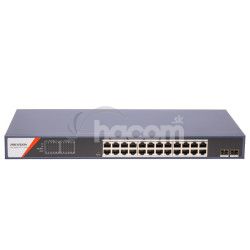 DS-3E1526P-SI-24P2F 24x1Gb PoE+2x1Gb optika, smart switch, 370W