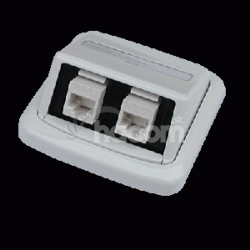 Dvojzsuvka ABB TANGO 2xRJ45 Cat5e UTP biela