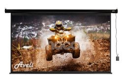 Elektrick projekn pltno AVELI, 221x125 (16:9) 100", ern tubus XRT-00175B