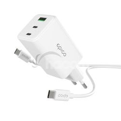 Epico GaN 65W adaptr EA65 s 1,2 m USB-C kblom 9915101100199