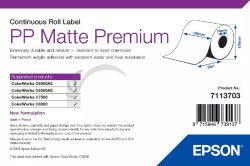 EPSON PP Matte Label Premium, Continuous Roll, 105mm x 55m 7113703