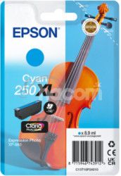 Epson Singlepack Cyan 250XL ink C13T16P24010