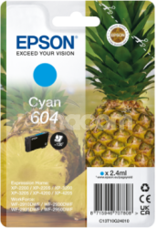 EPSON Singlepack Cyan 604 Ink C13T10G24010