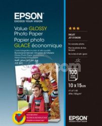 EPSON Value Glossy Photo Paper 10x15cm 100 sheet C13S400039