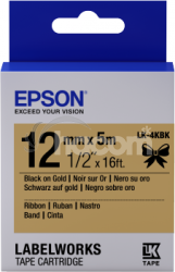 Epson zsobnk so ttkami  satnov psik, LK-4KBK ierna / zlat, 12 mm (5 m) C53S654001