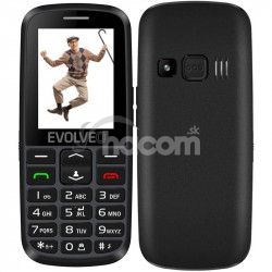 EVOLVEO EasyPhone EG, mobilný telefón pre seniorov s nabíjacím stojanom (čierna farba) EP-550-EGB