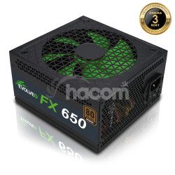 EVOLVEO FX 650, zdroj 650W ATX, 14cm, tich, 80+ bronze, bulk FX650