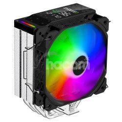 EVOLVEO QuietCool7, CPU chladi� s digit�lnym displejom, 6x heatpipe, �ierny QUIETCOOL7-BK
